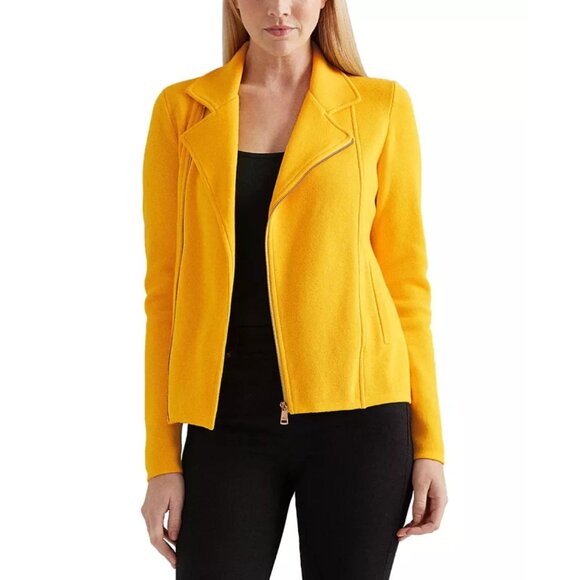 Lauren Ralph Lauren Asymmetrical Zip Jacket - Picture 1 of 13